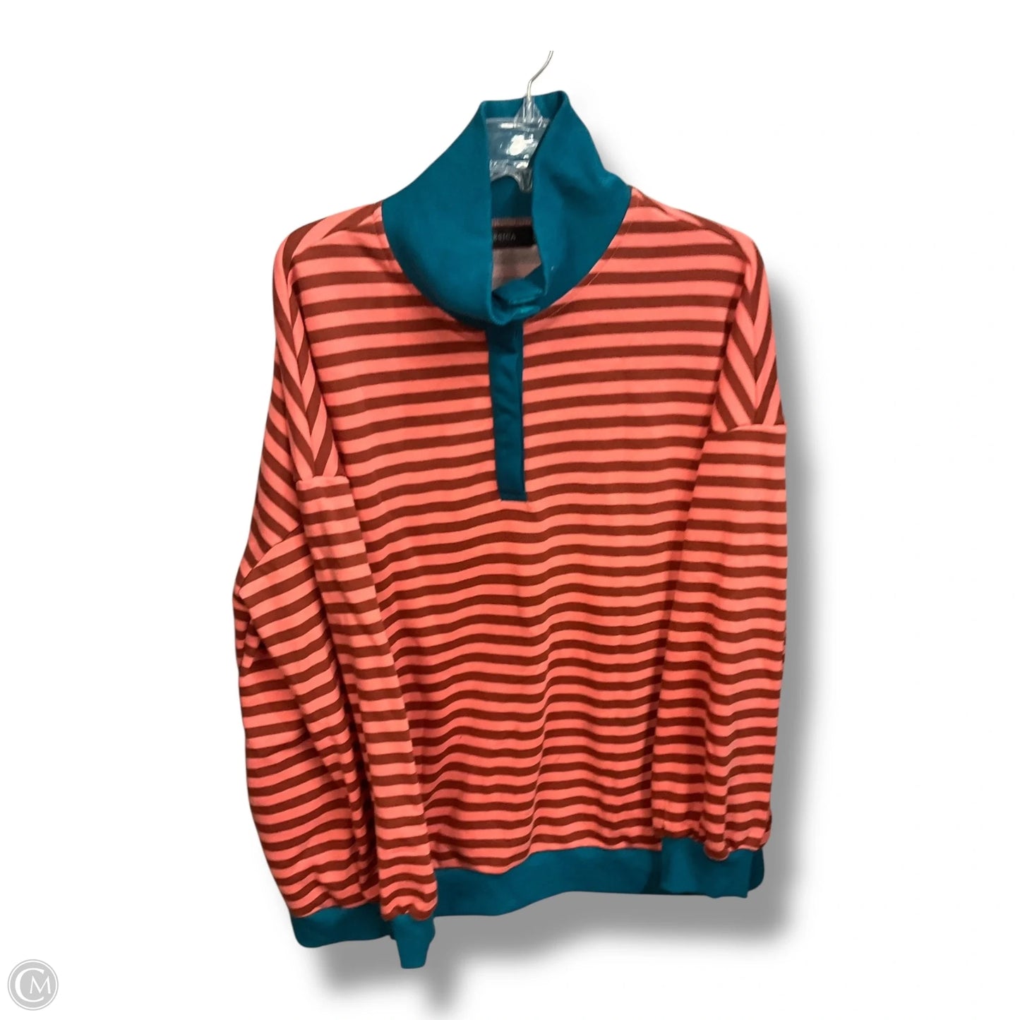 Sweatshirt Collar By Clothes Mentor In Striped Pattern, Size: Xl