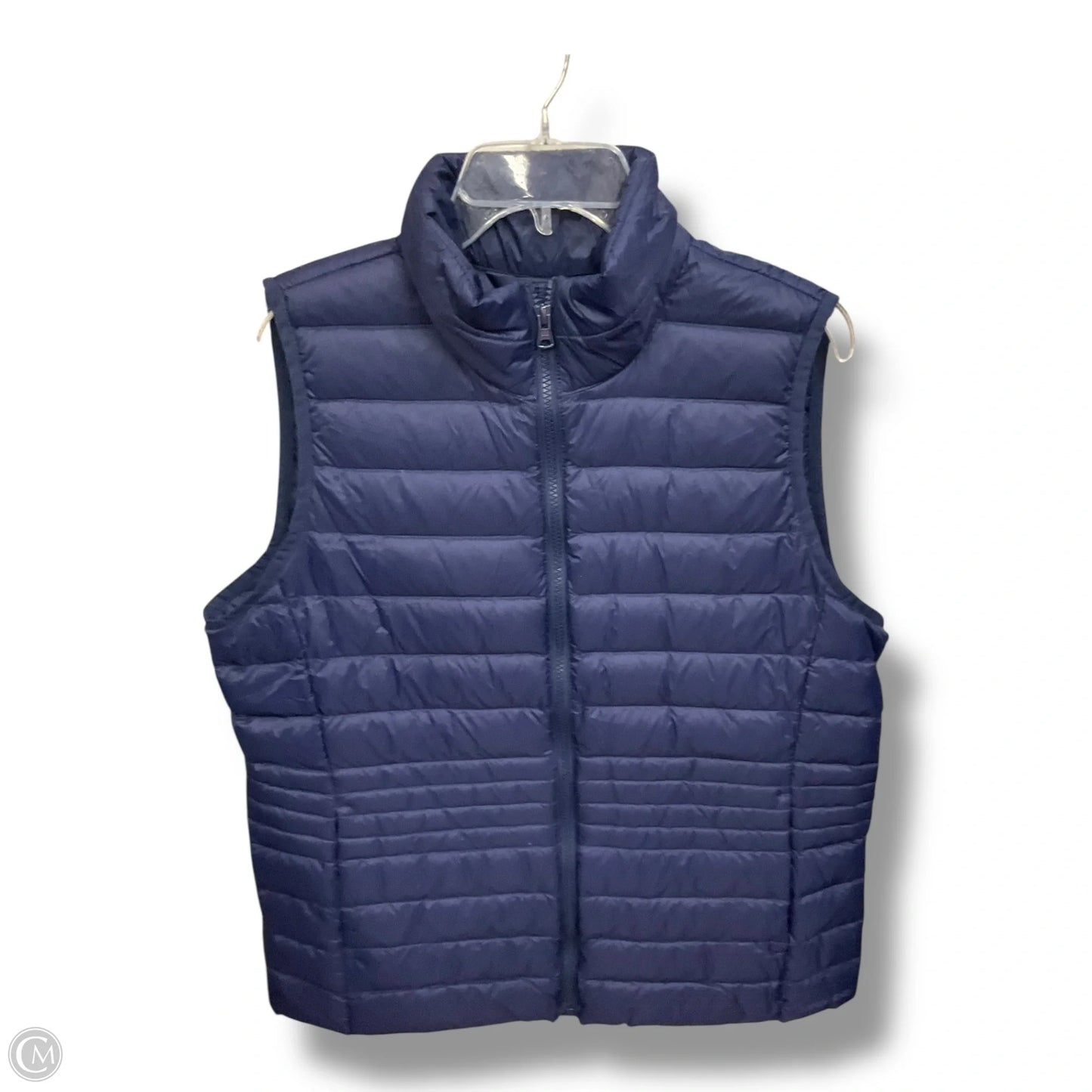 Vest Puffer & Quilted By Lands End In Blue, Size: L