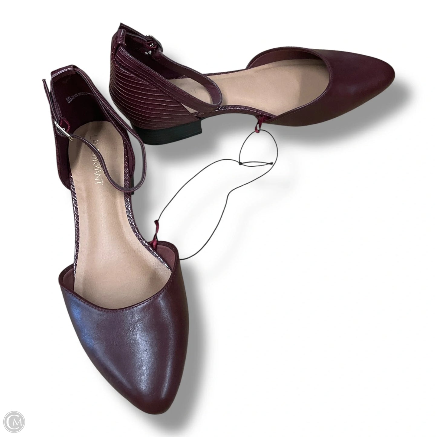 Shoes Flats By Lane Bryant In Maroon, Size: 8