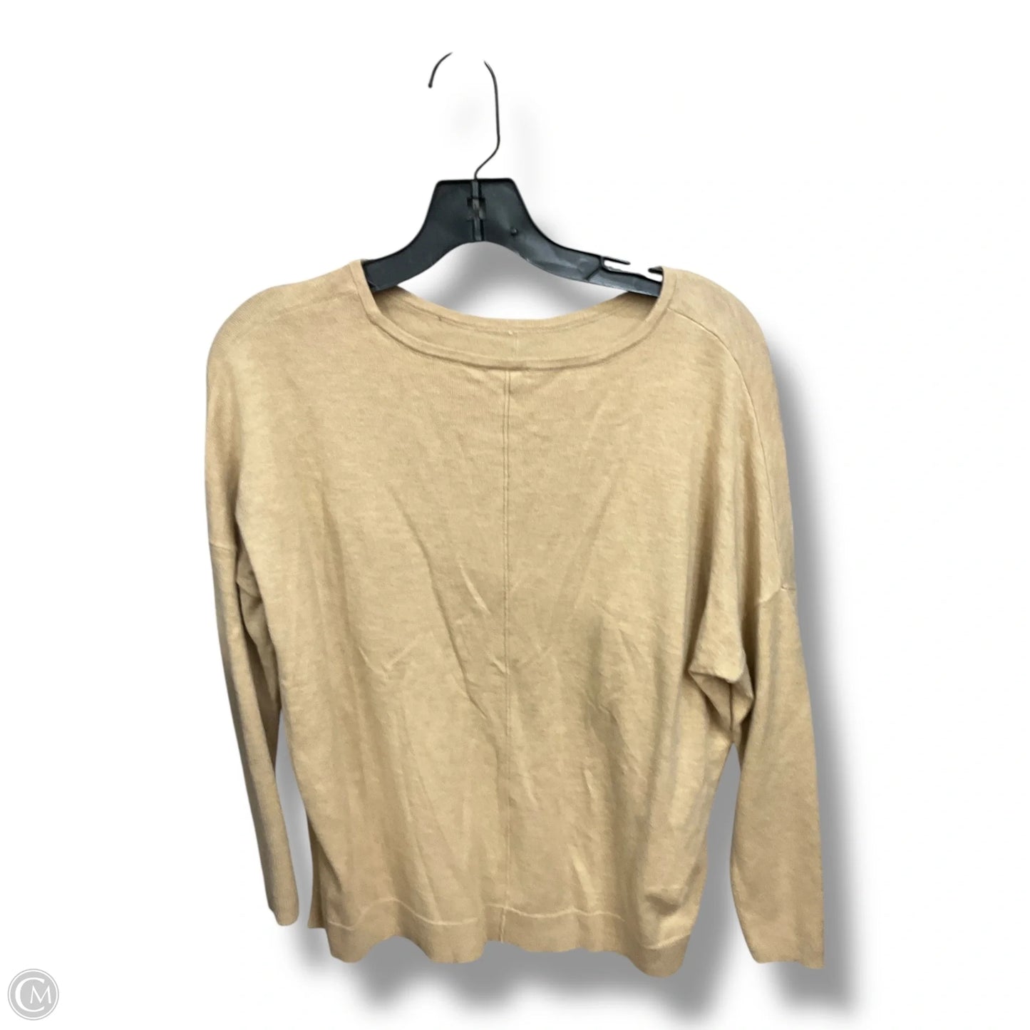 Top Long Sleeve Basic By Chicos In Tan, Size: M