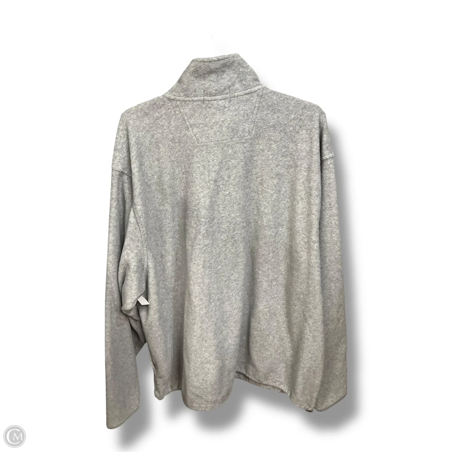 Jacket Fleece By Clothes Mentor In Grey, Size: Xxl