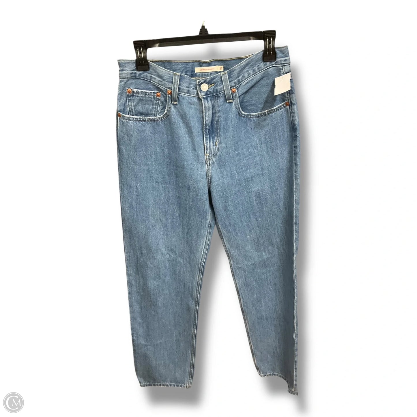 Jeans Straight By Levis In Blue Denim, Size: 4