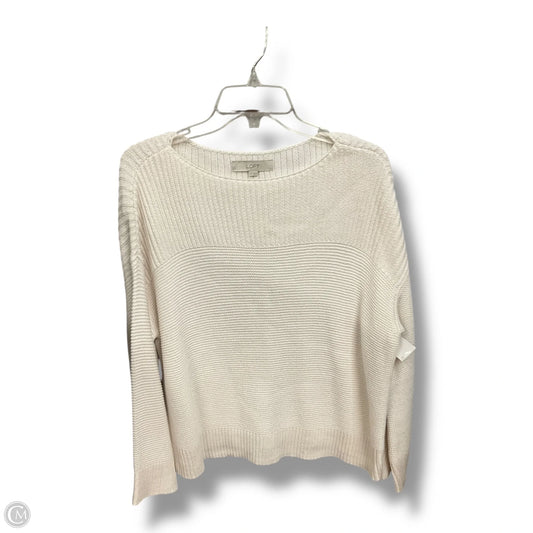 Sweater By Loft In White, Size: M