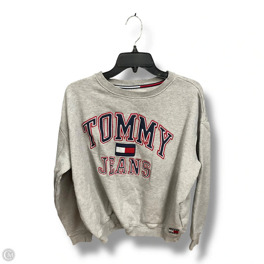 Sweatshirt Crewneck By Tommy Hilfiger In Grey, Size: M