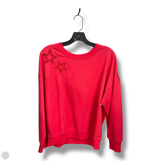 Top Long Sleeve By Maurices In Red, Size: L