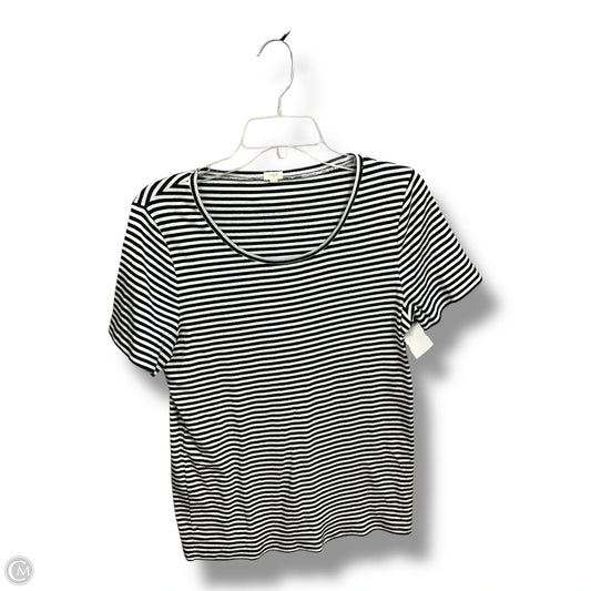 Top Short Sleeve By J. Crew In Striped Pattern, Size: Xl