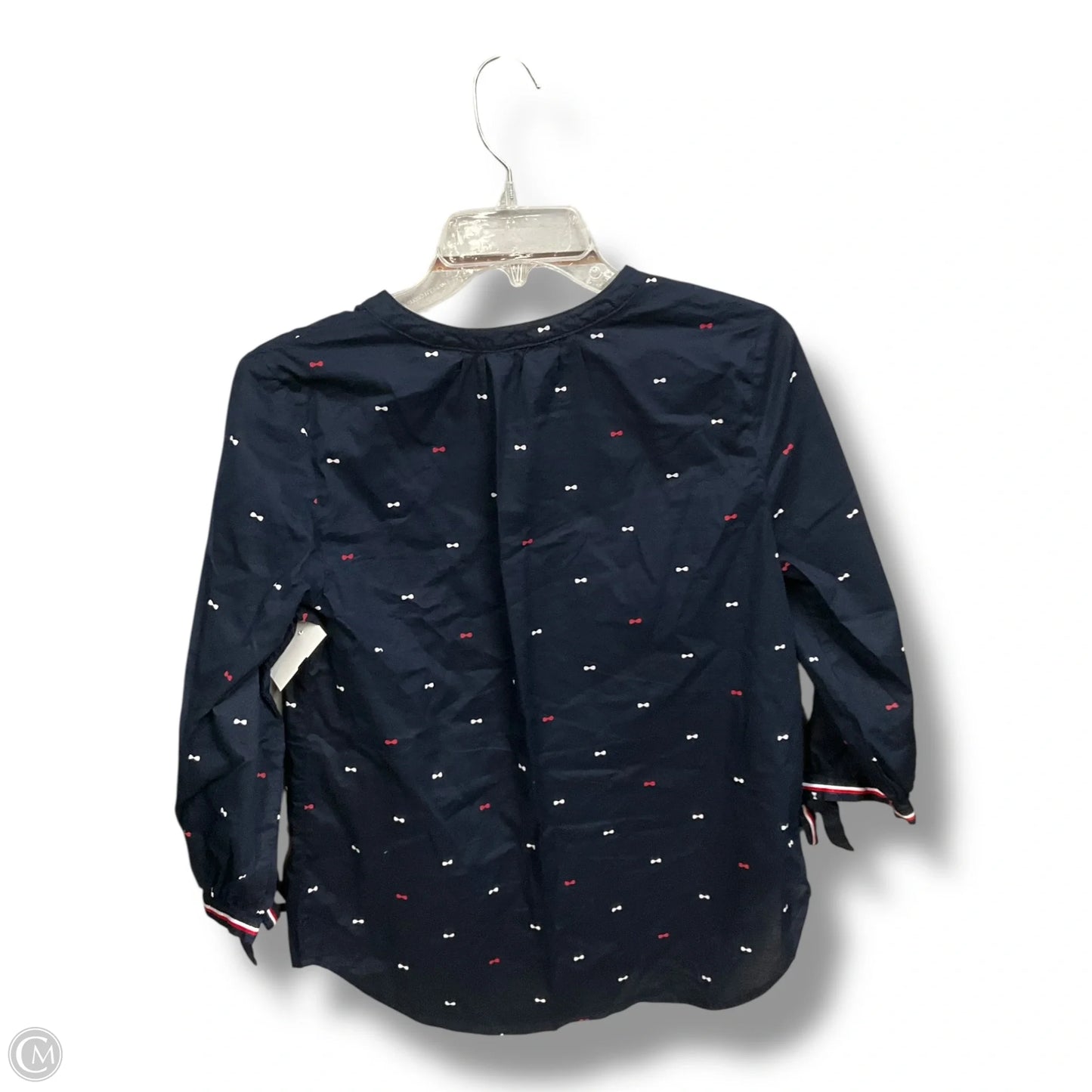 Blouse 3/4 Sleeve By Tommy Hilfiger In Blue, Size: Sp