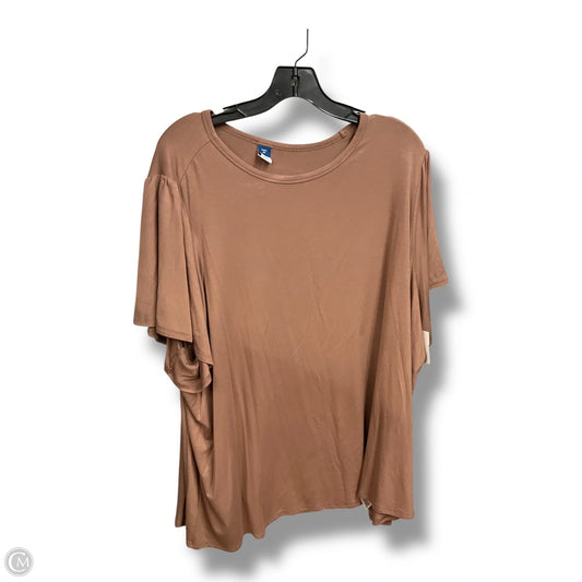 Top Short Sleeve Basic By Old Navy In Mauve, Size: 3x