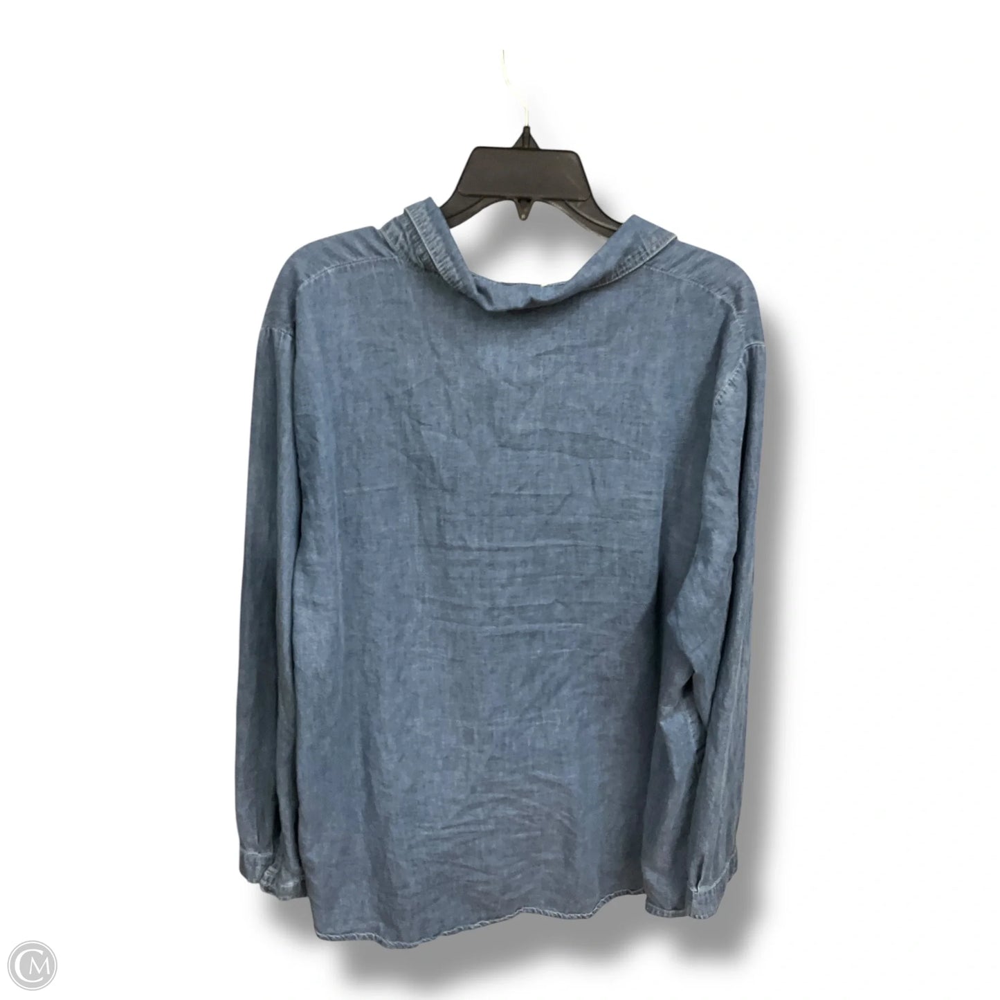 Top Long Sleeve By Ninexis In Blue, Size: 3x