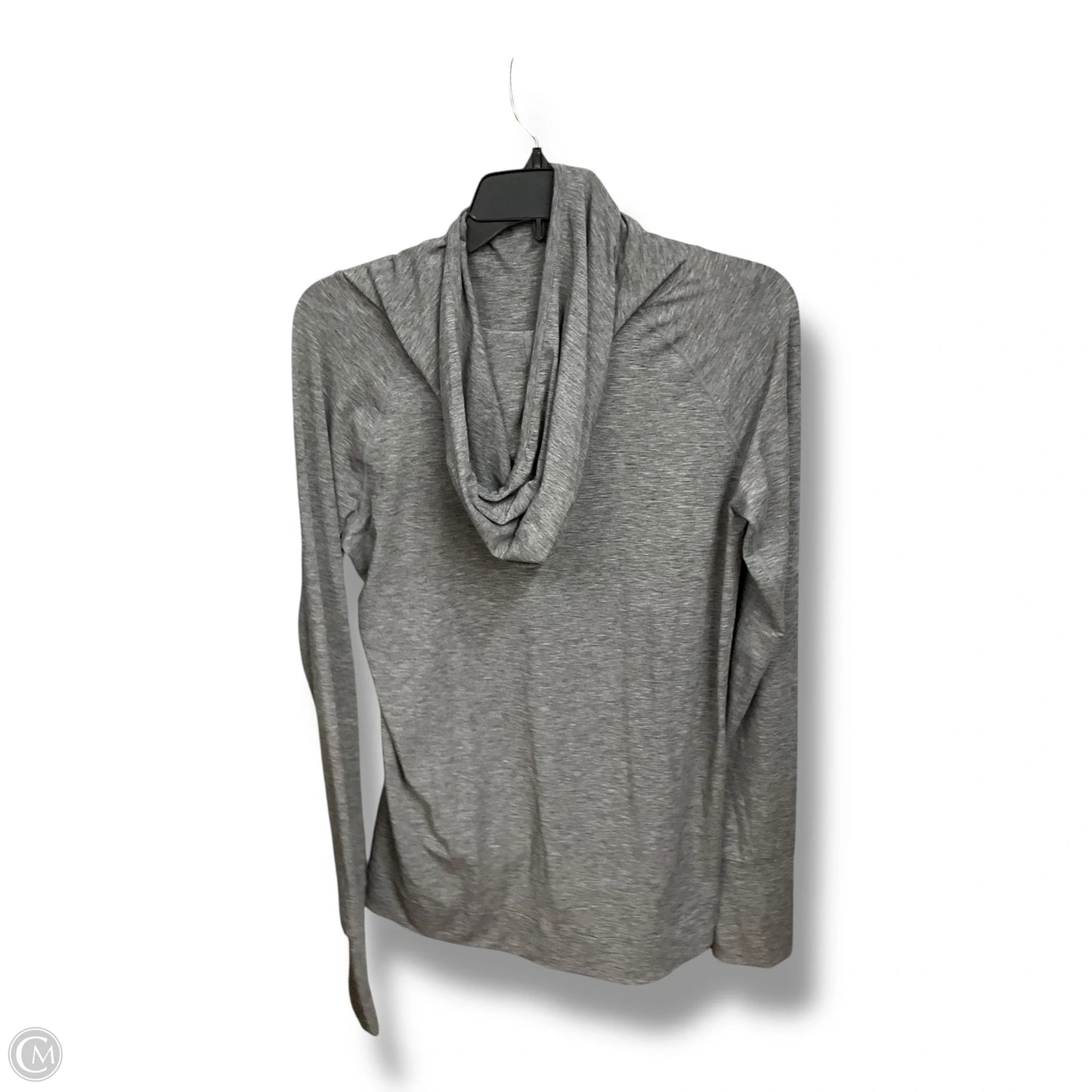 Athletic Top Long Sleeve Hoodie By Gapfit In Grey, Size: M