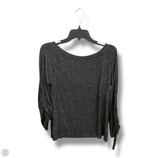 Top Long Sleeve By Bobeau In Grey, Size: M