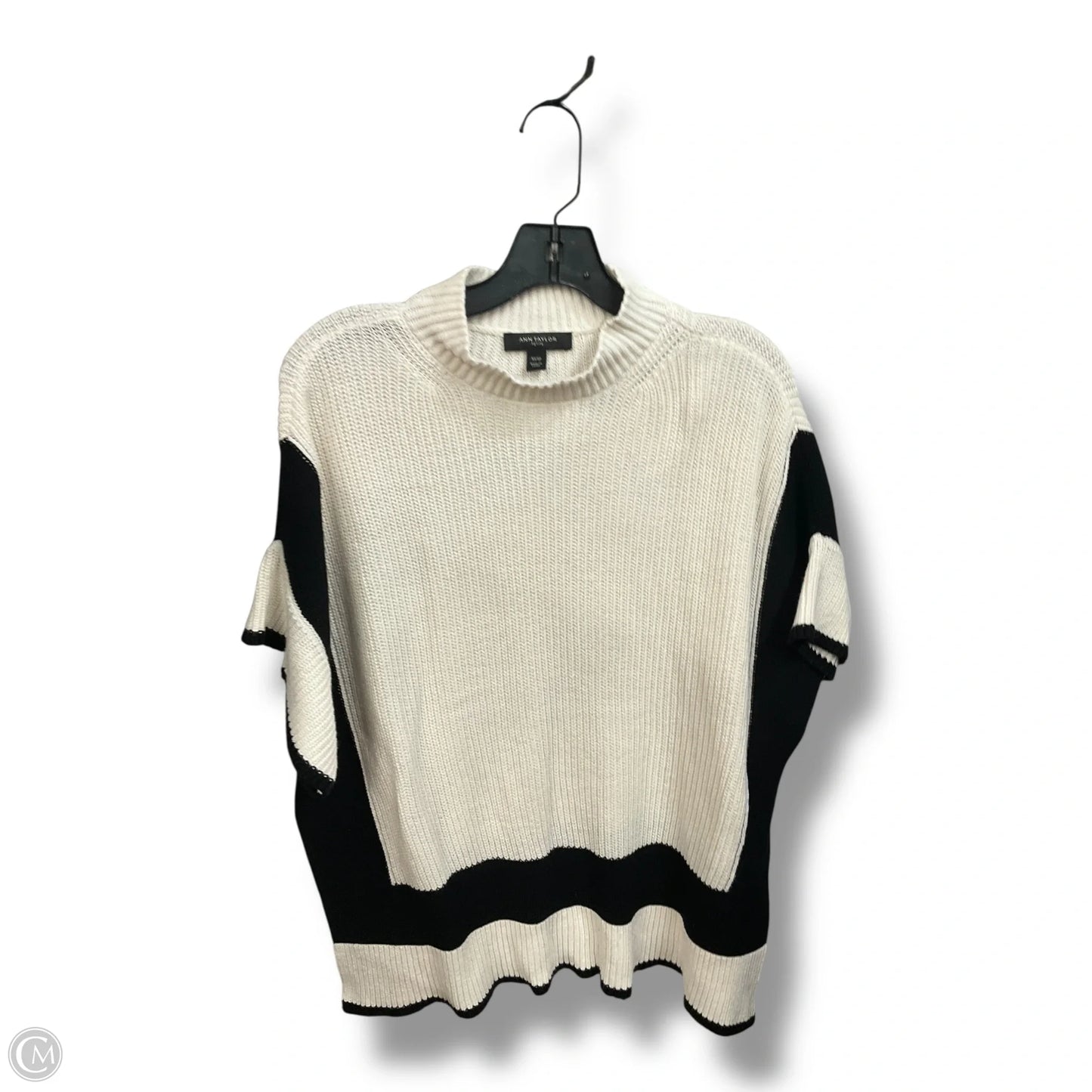 Sweater Short Sleeve By Ann Taylor In White, Size: Xs