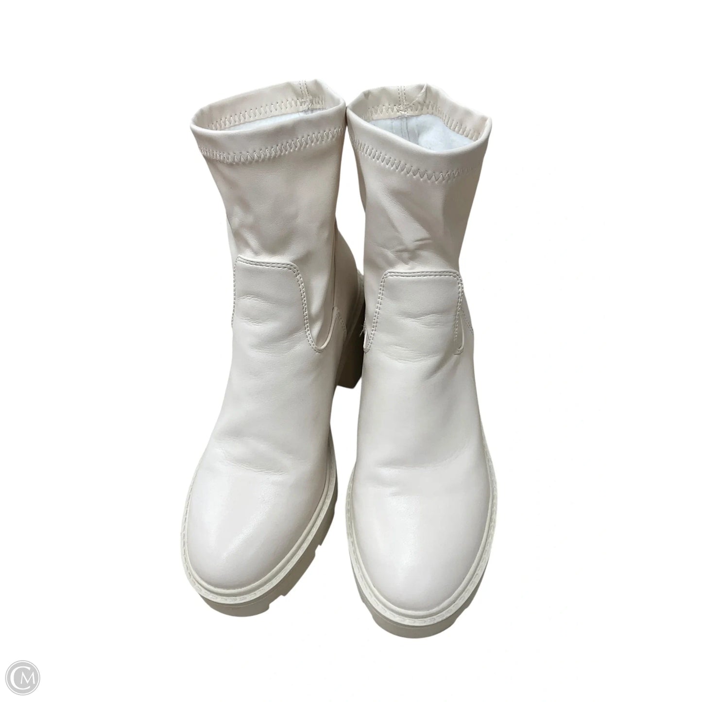 Boots Ankle Heels By Dream Pairs In White, Size: 7.5