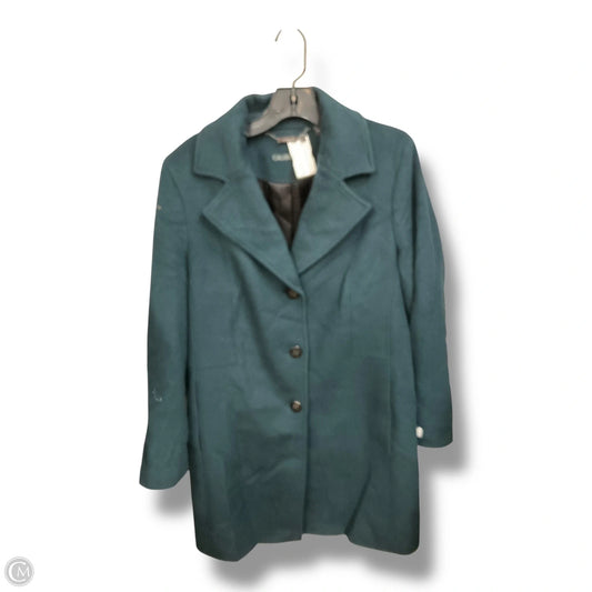 Coat Peacoat By Calvin Klein In Green, Size: M