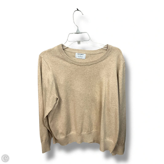 Top Long Sleeve By Old Navy In Tan, Size: Xxl