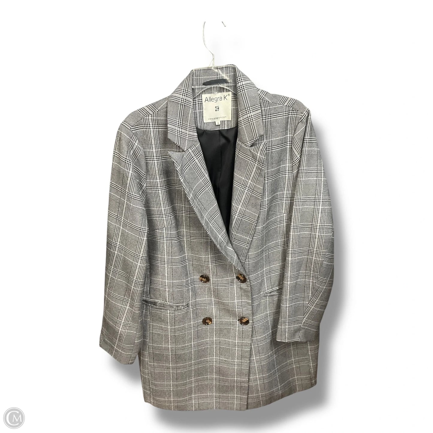 Blazer By Allegra K In Black & White, Size: Xl