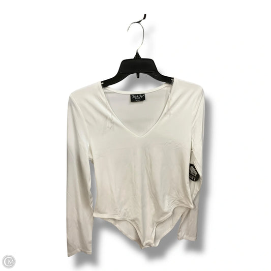 Bodysuit By Clothes Mentor In White, Size: L