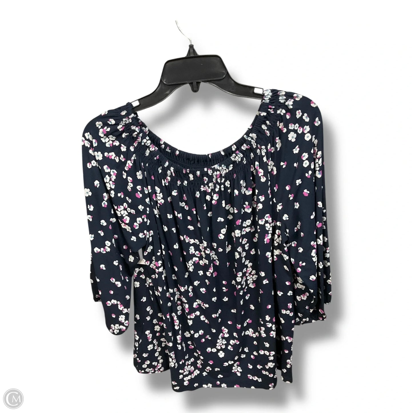 Top Long Sleeve By J. Jill In Floral Print, Size: L