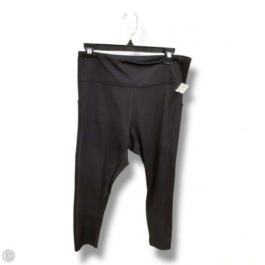 Athletic Leggings By Tek Gear In Black, Size: Xl