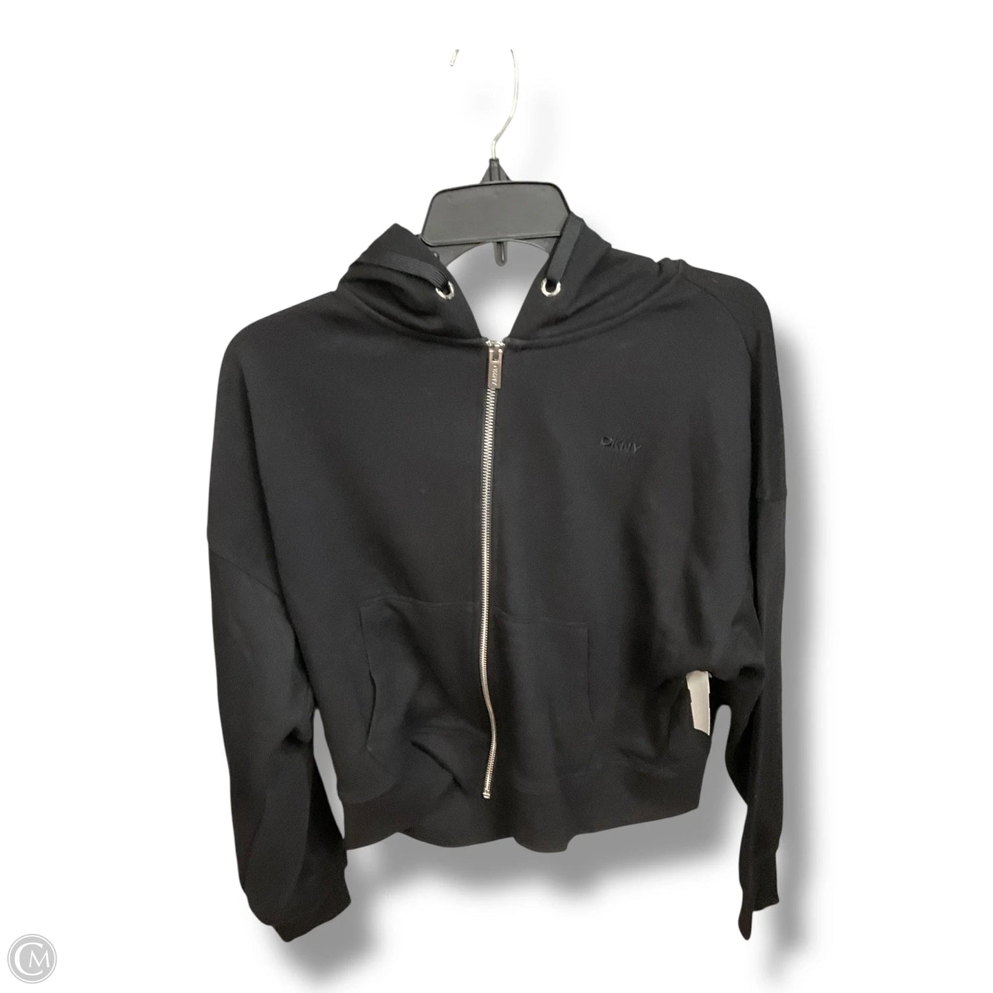 Athletic Jacket By Dkny In Black, Size: M