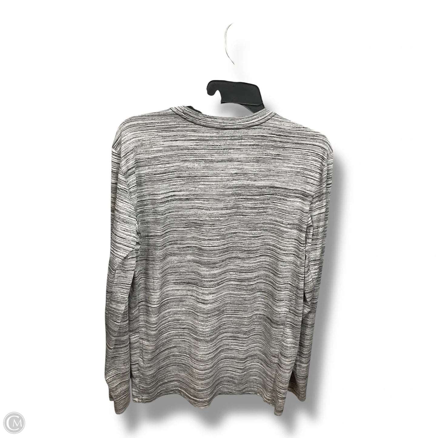 Athletic Top Long Sleeve Crewneck By Nike Apparel In Grey, Size: S
