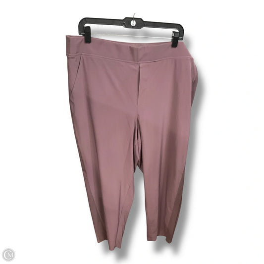 Athletic Pants By Athleta In Purple, Size: 2x