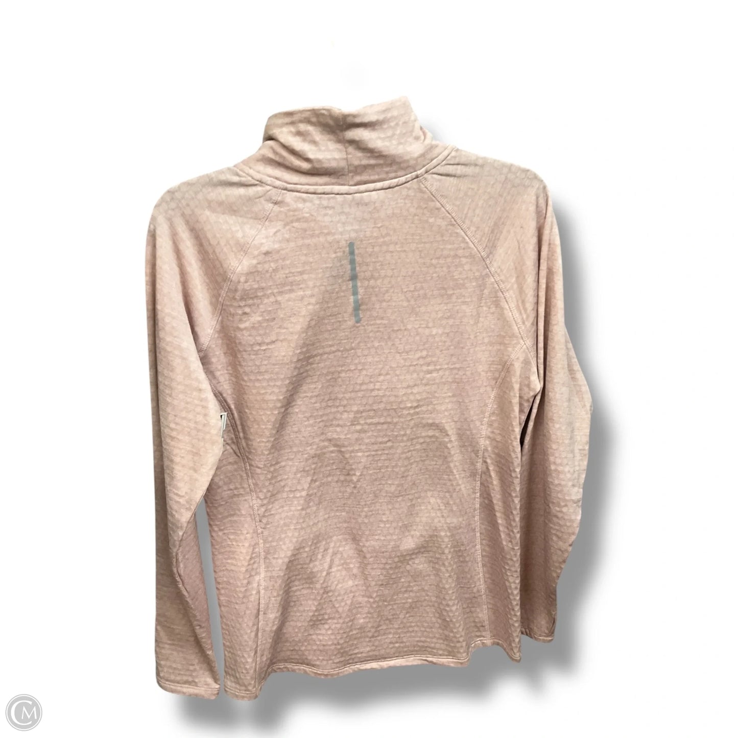 Athletic Top Long Sleeve Collar By Rbx In Pink, Size: L