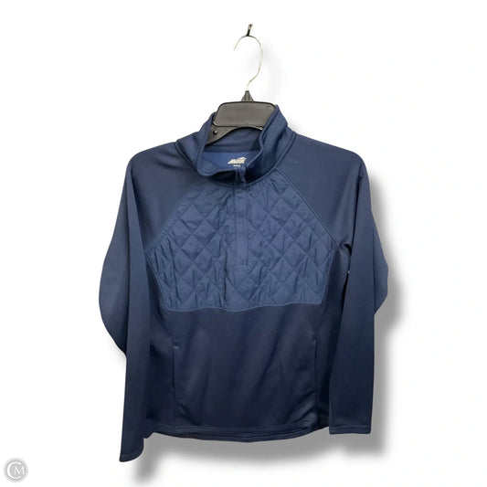 Athletic Top Long Sleeve Collar By Avia In Blue, Size: M