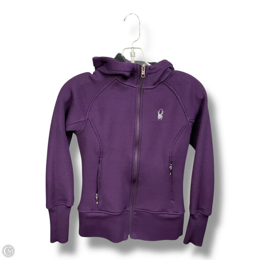 Athletic Jacket By Spyder In Purple, Size: Xs