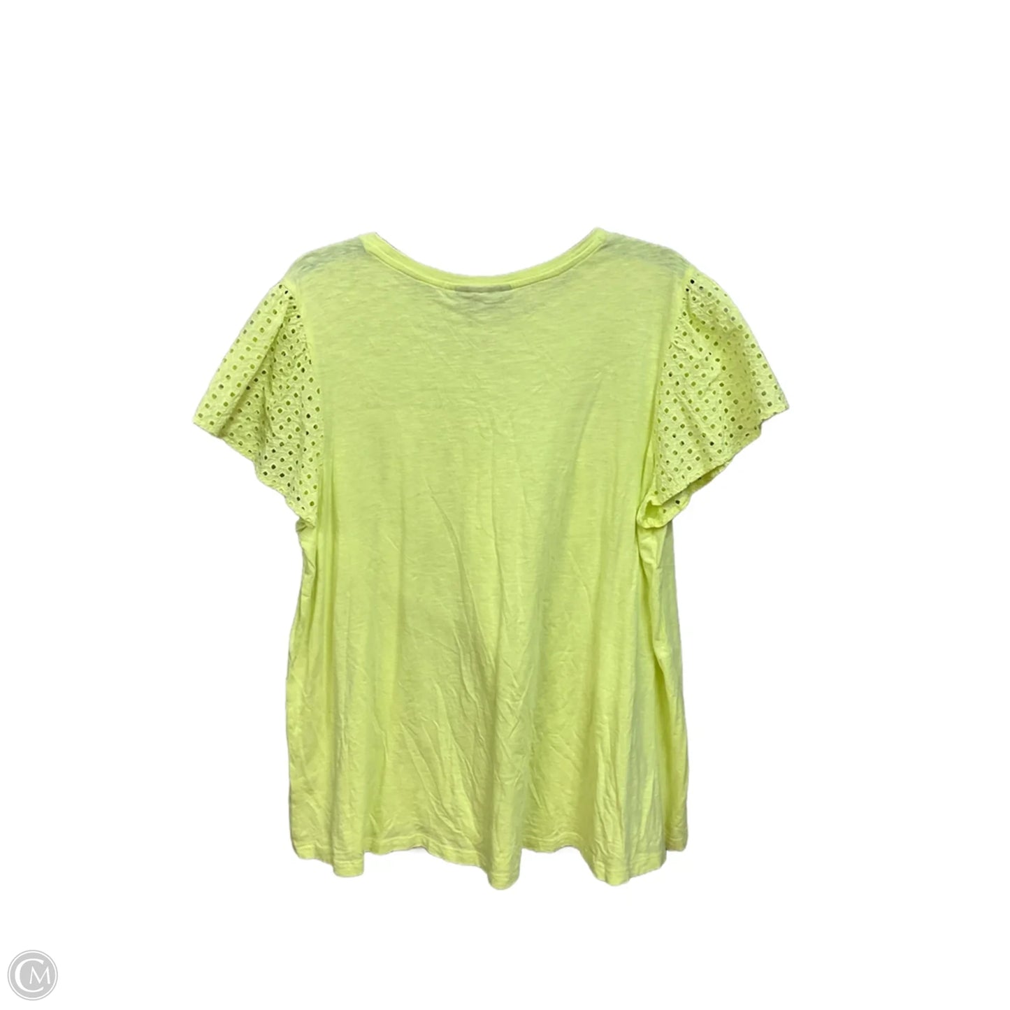 Top Short Sleeve By Lane Bryant In Yellow, Size: 2X