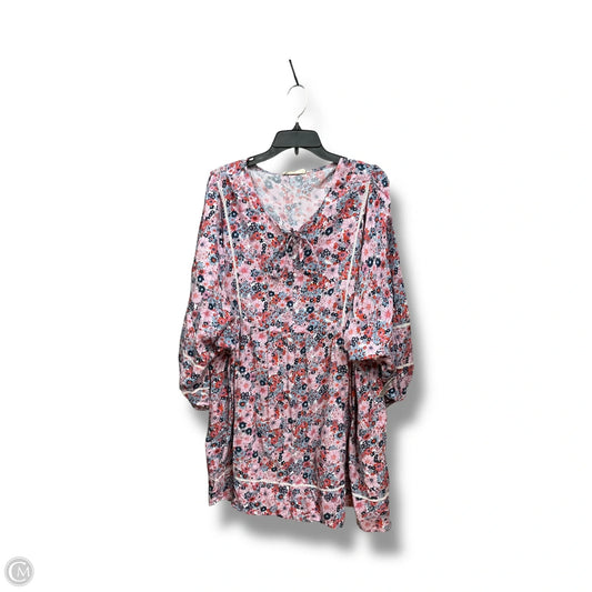 Dress Casual Short By Natural Life In Floral Print, Size: Xl