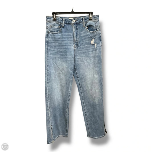 Jeans Straight By Vervet In Blue Denim, Size: 10