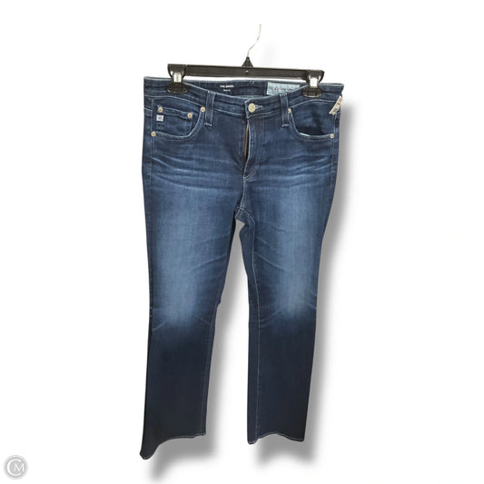 Jeans Straight By Ag Jeans In Blue Denim, Size: 8