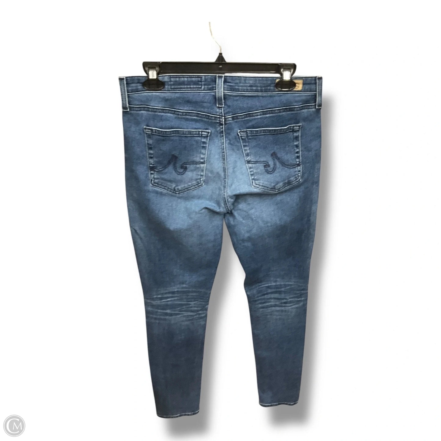 Jeans Straight By Ag Jeans In Blue Denim, Size: 8