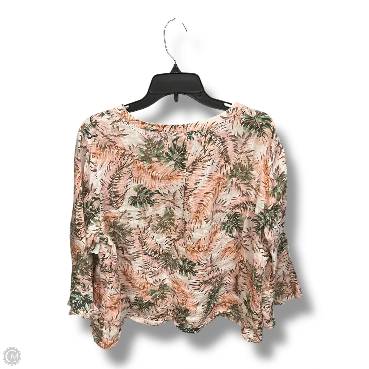 Top Long Sleeve By J. Jill In Floral Print, Size: L