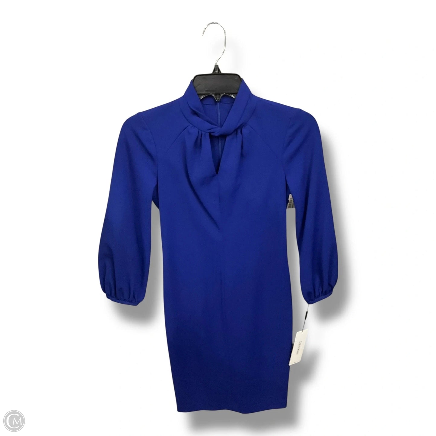 Dress Casual Short By Calvin Klein In Blue, Size: Xs