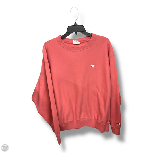 Sweatshirt Crewneck By Champion In Coral, Size: Xl