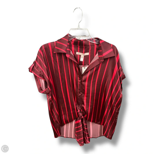 Blouse Sleeveless By Anthropologie In Striped Pattern, Size: M