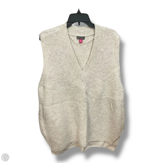 Vest Sweater By Vince Camuto In Cream, Size: Xxl