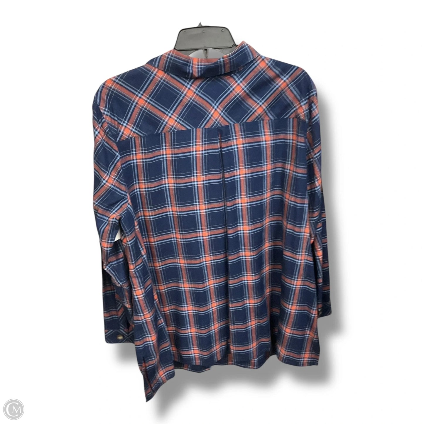 Blouse Long Sleeve By J. Jill In Plaid Pattern, Size: Xlp