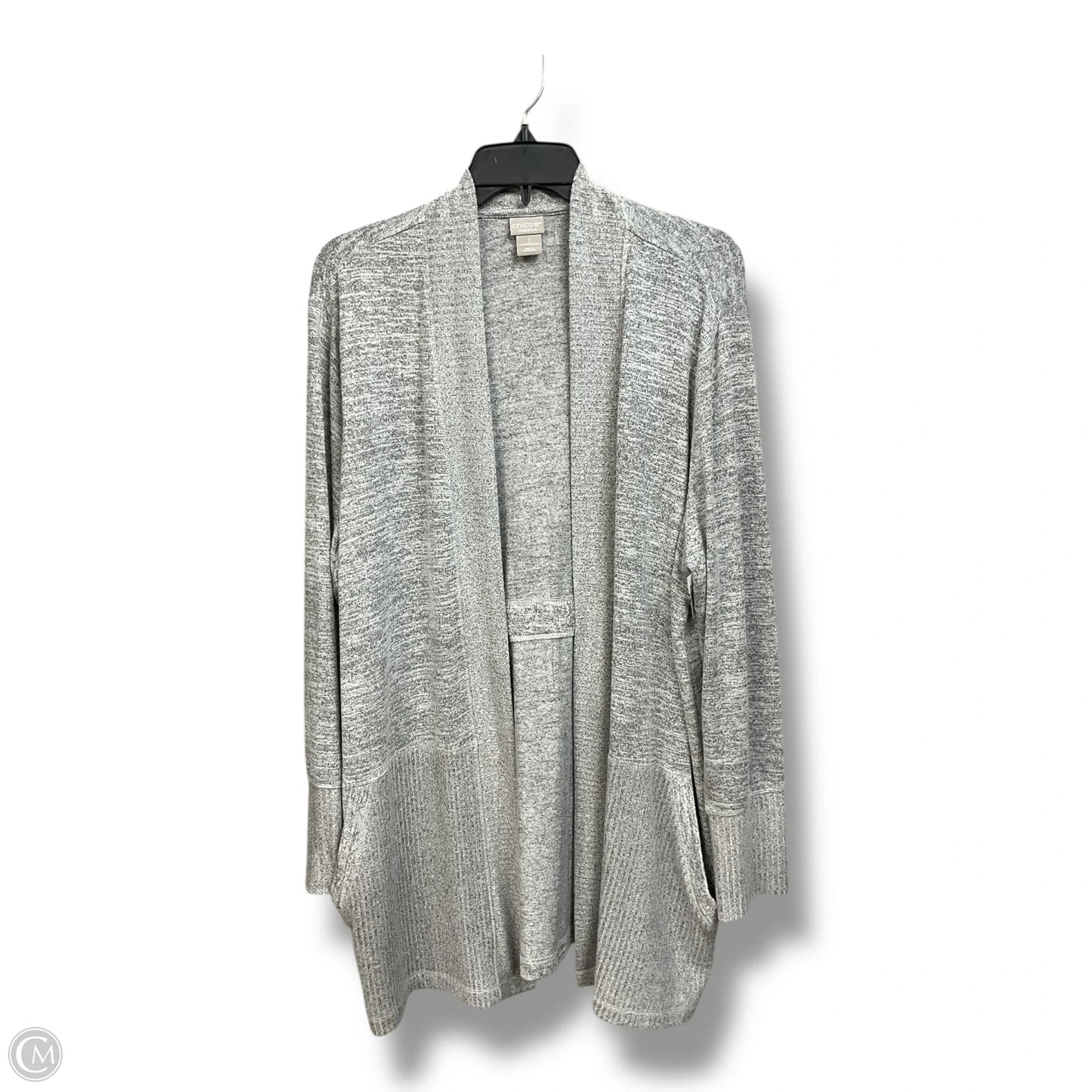 Cardigan By Chicos In Grey, Size: Xl
