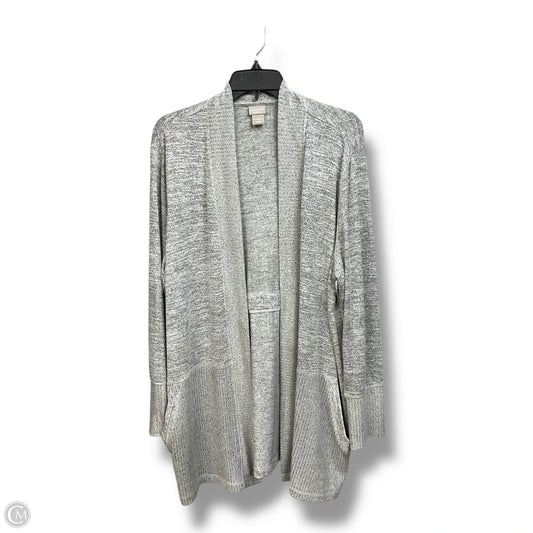 Cardigan By Chicos In Grey, Size: Xl