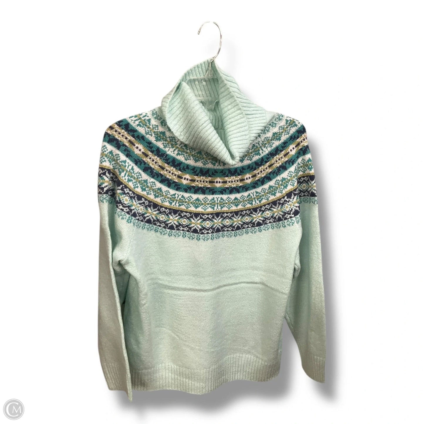 Sweater By Christopher And Banks In Aqua, Size: Xlp