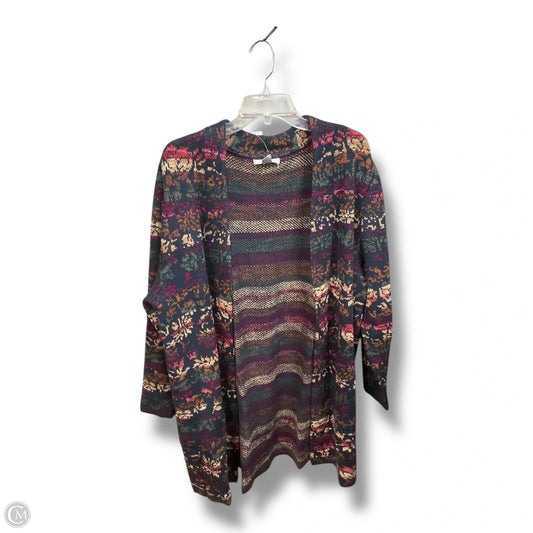 Cardigan By Cj Banks In Multi-colored, Size: 2x