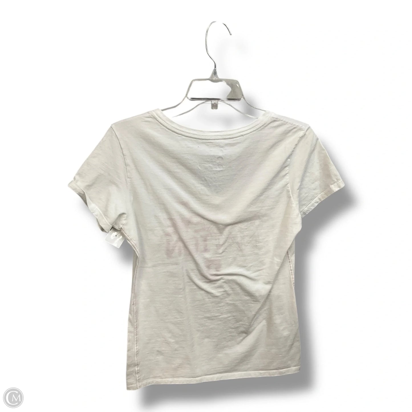 Athletic Top Short Sleeve By Nike Apparel In White, Size: L