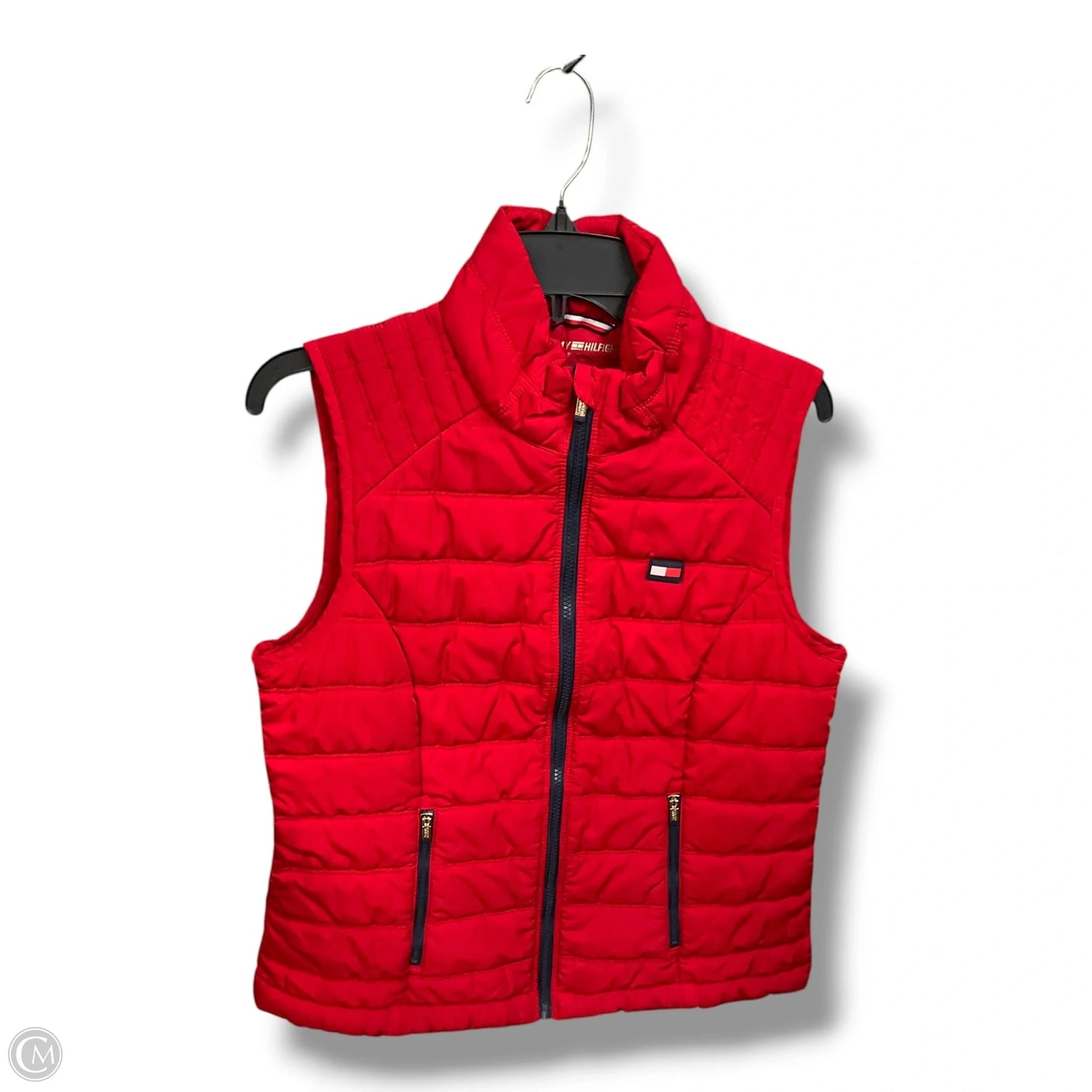 Vest Puffer & Quilted By Tommy Hilfiger In Red, Size: M