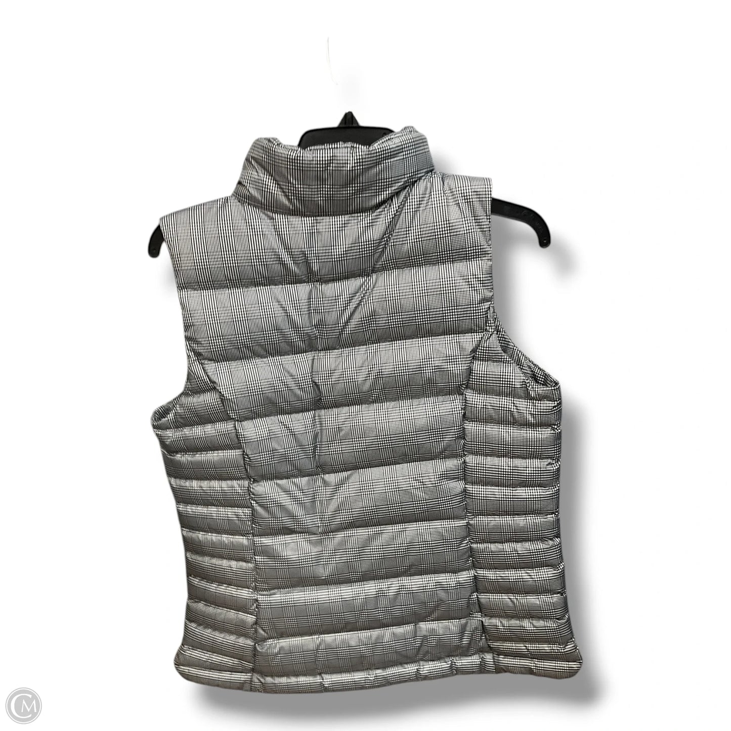 Vest Puffer & Quilted By Lands End In Plaid Pattern, Size: S