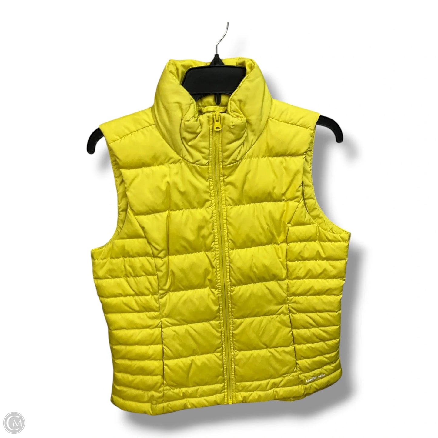 Vest Puffer & Quilted By Lands End In Yellow, Size: S