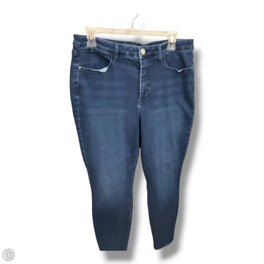 Jeans Skinny By Talbots In Blue Denim, Size: 12