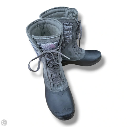 Boots Snow By The North Face In Grey & Purple, Size: 8.5